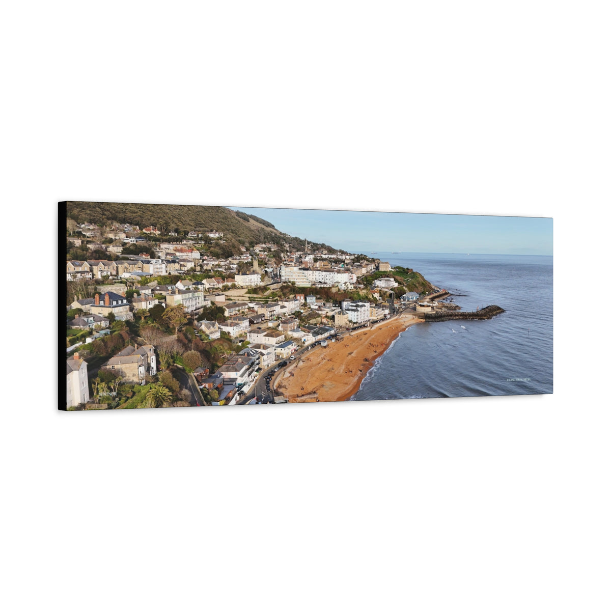 Isle of Wight Panoramic Canvas Print — Ventnor Stretched Wall Art