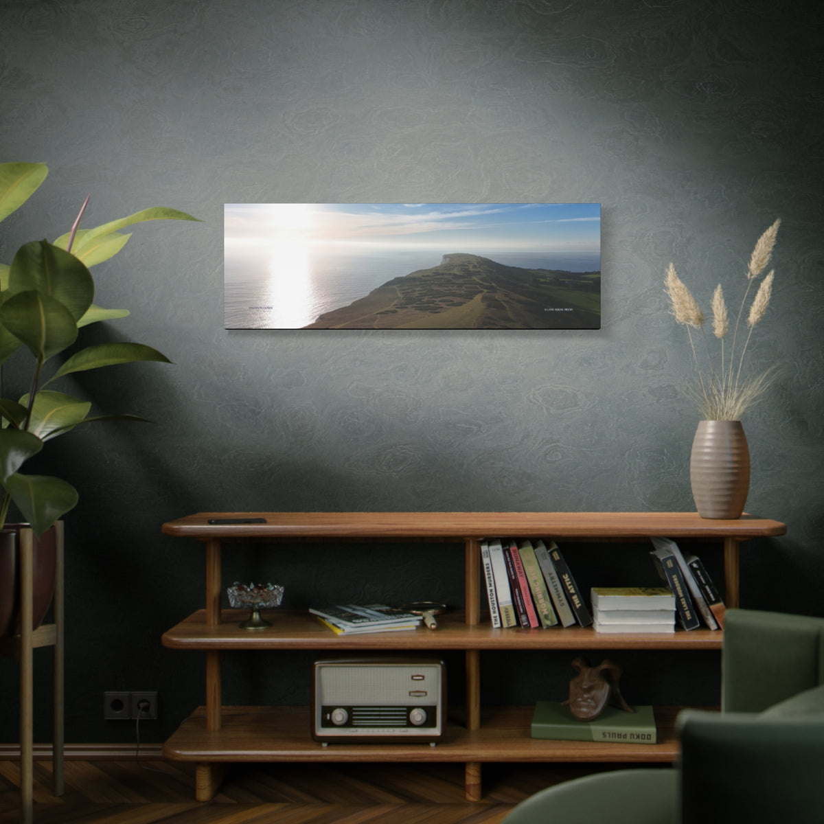 Isle of Wight Canvas Print — Tennyson to the Needles Stretched Matte Wall Art