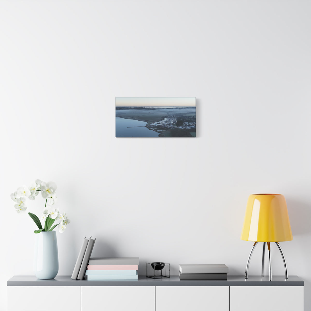 Isle of Wight Aerial Canvas Print — Island Harbour Stretched Wall Art