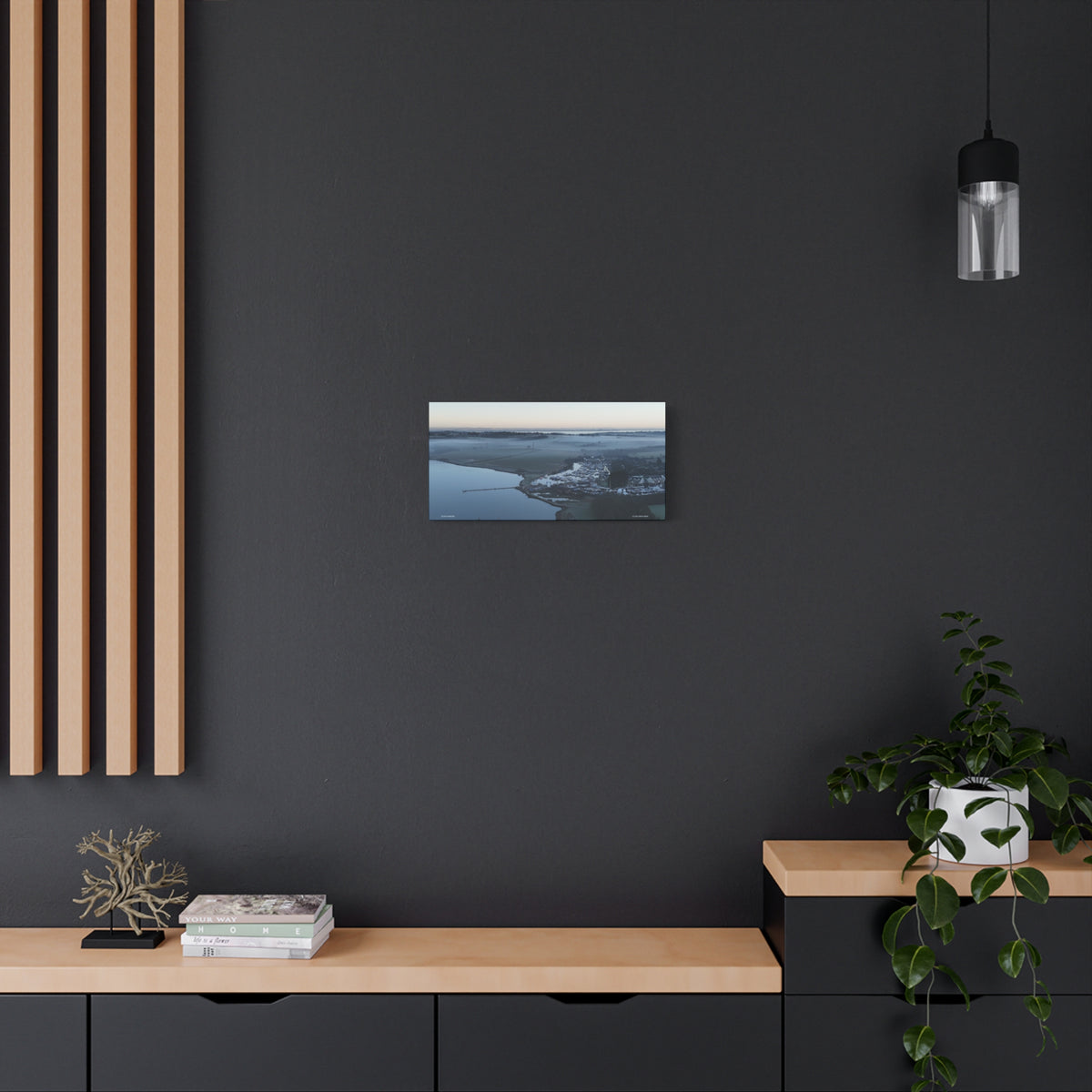 Isle of Wight Aerial Canvas Print — Island Harbour Stretched Wall Art