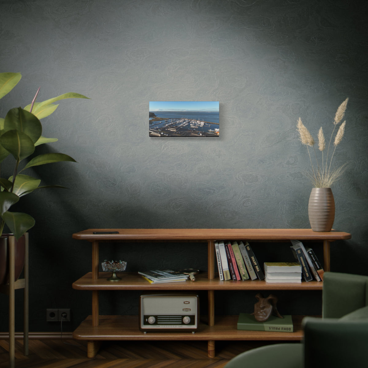 Isle of Wight Canvas Print — Yarmouth Marina Stretched Matte Wall Art