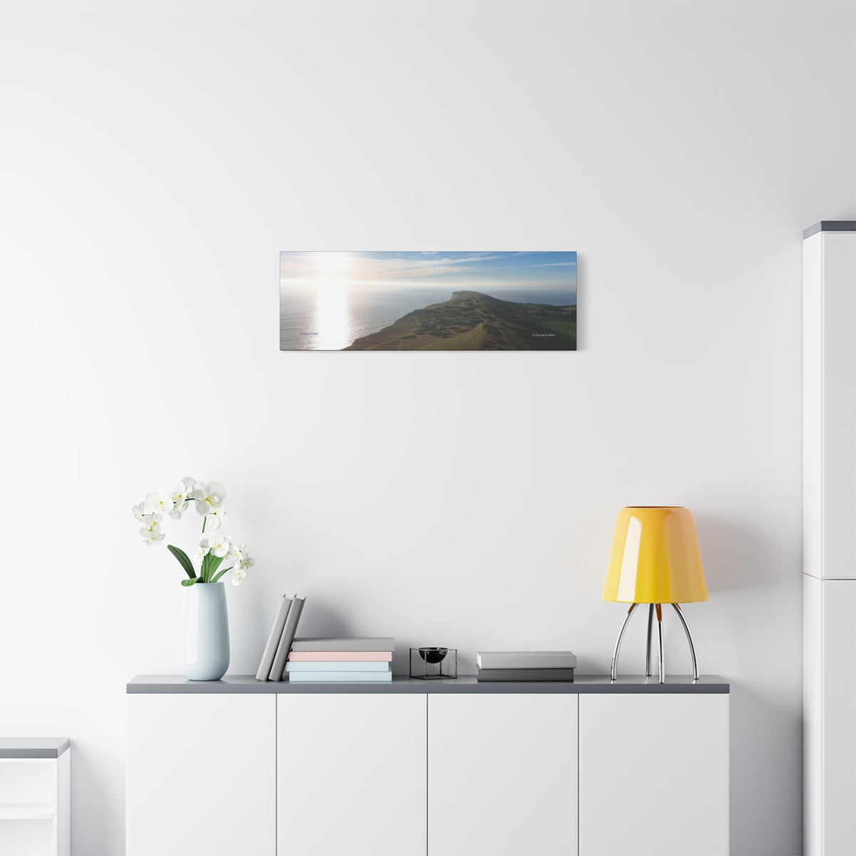 Isle of Wight Canvas Print — Tennyson to the Needles Stretched Matte Wall Art