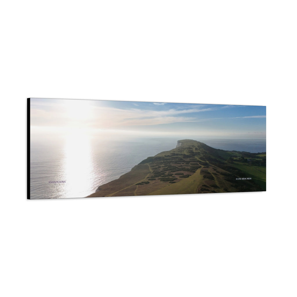 Isle of Wight Canvas Print — Tennyson to the Needles Stretched Matte Wall Art
