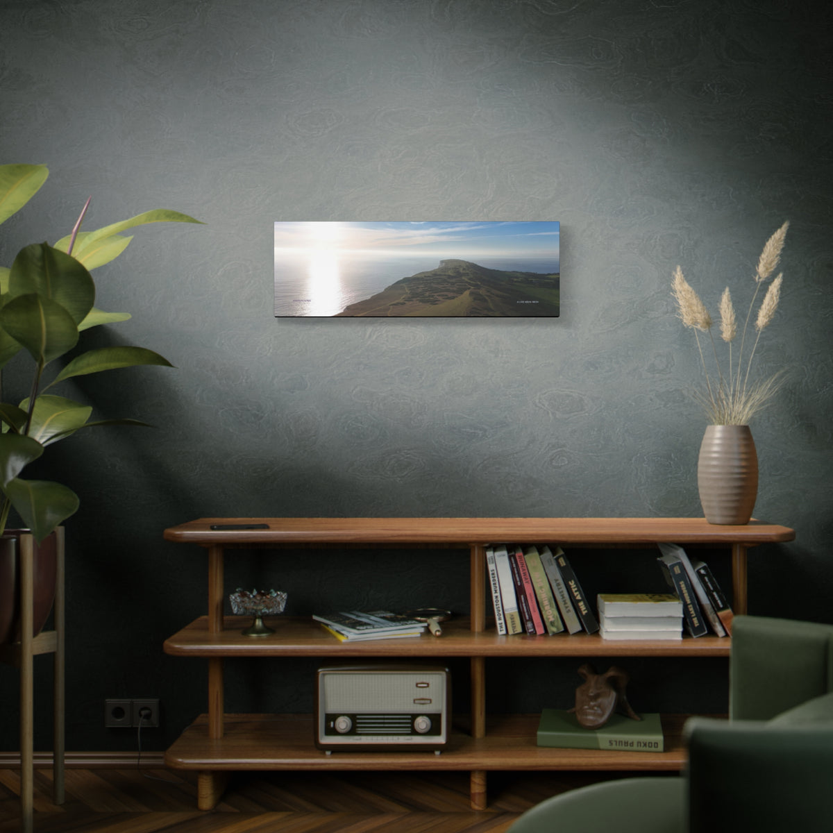 Isle of Wight Canvas Print — Tennyson to the Needles Stretched Matte Wall Art